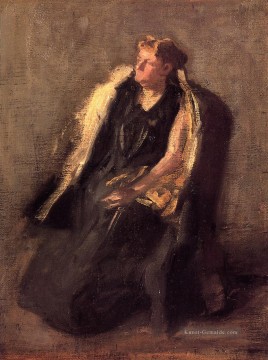 portrait autoportrait porträt Ölbilder verkaufen - Porträt von Frau Hubbard Skizze Realismus Porträt Thomas Eakins